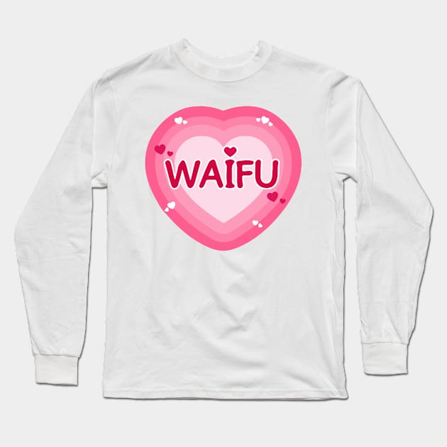 Waifu Long Sleeve T-Shirt by vanbueno